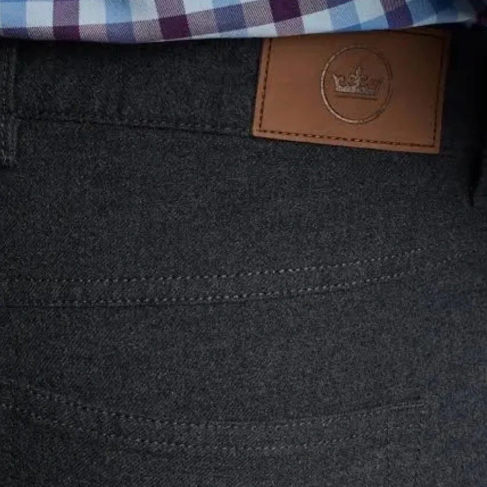 Peter Millar- Mountainside Flannel 5 Pocket Pants- Charcoal- 36- Like‎ New!!!